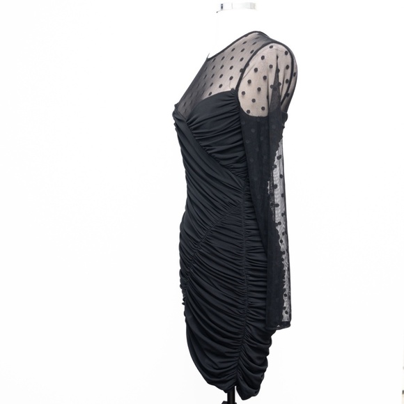 Halston. Hilary Dress in Jersey Mesh. - Picture 7 of 15